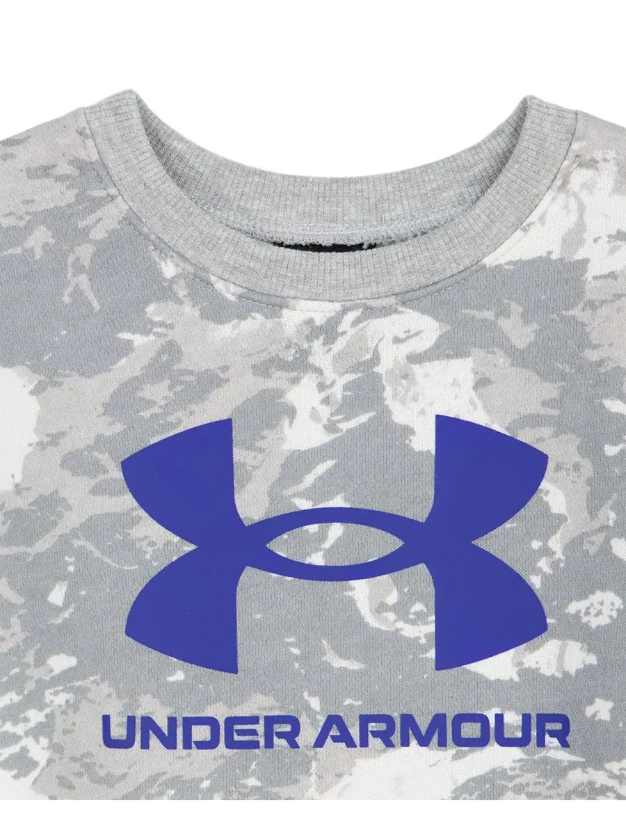 Комплект из свитшота и джоггеров Rival Fleece Under Armour — изображение 3 из 6, белый/серый