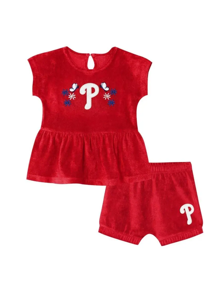 Комплект футболки и шорт из хлопка Philadelphia Phillies Hop Base Fashion Outerstuff