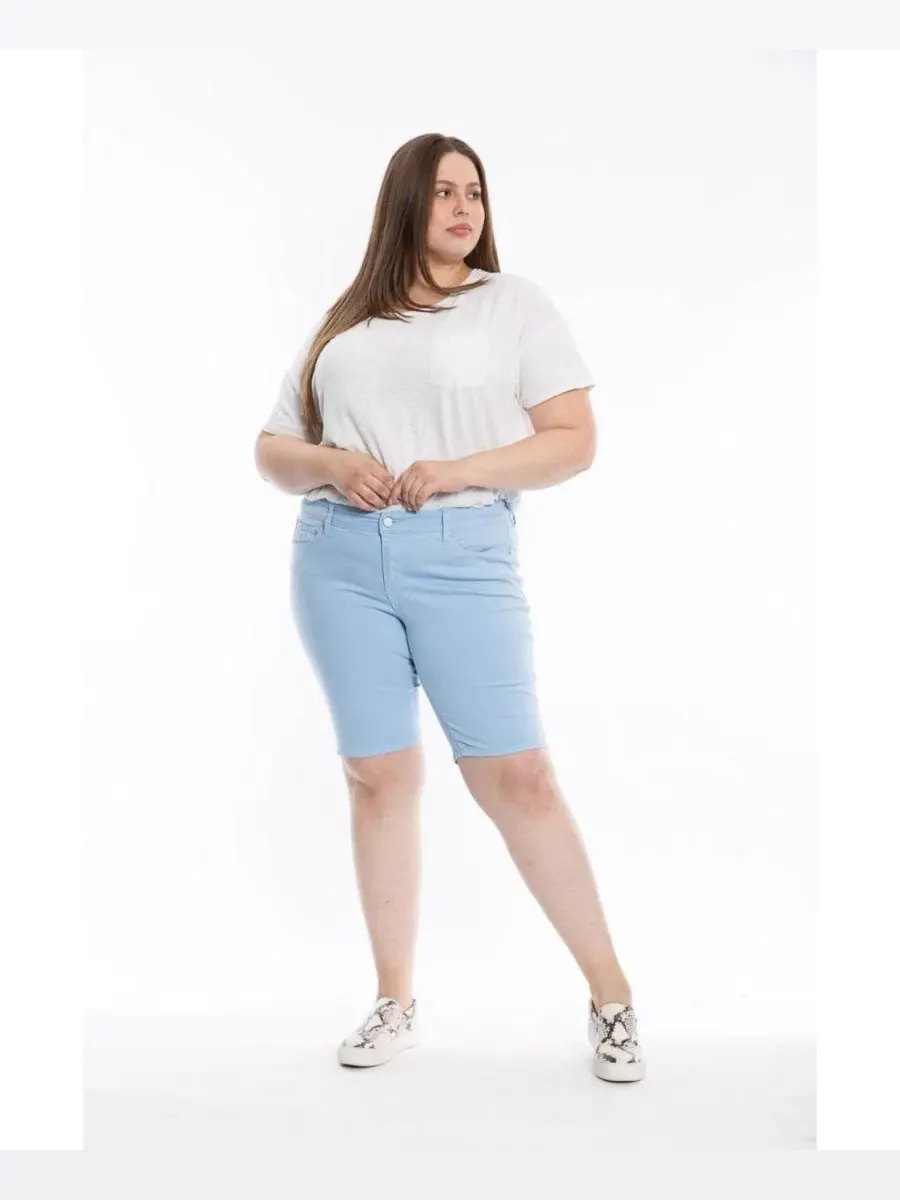 Шорты-бермуды с подвернутым краем, джинсовая ткань SLINK Jeans