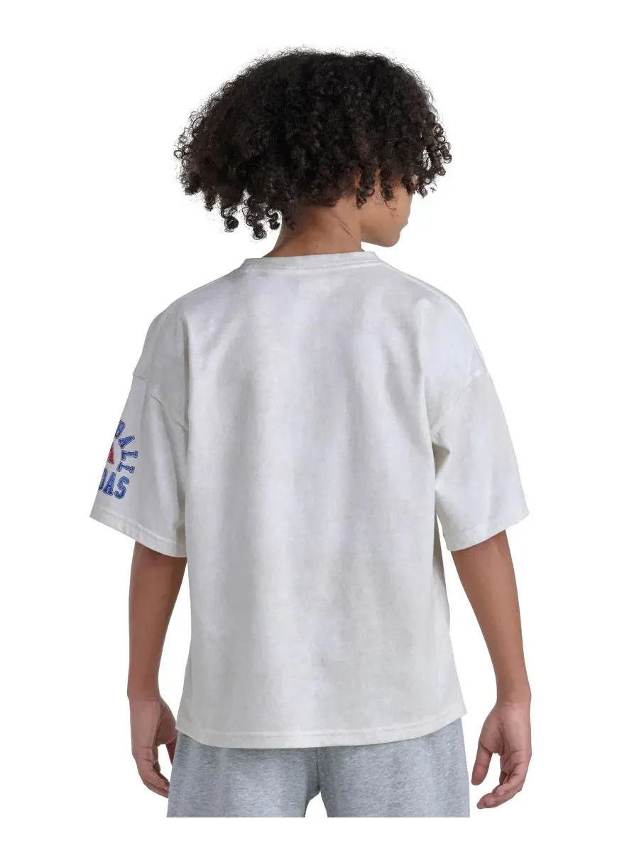 Футболка с коротким рукавом и принтом, модель Baseball T-Shirt adidas — изображение 4 из 4, белый