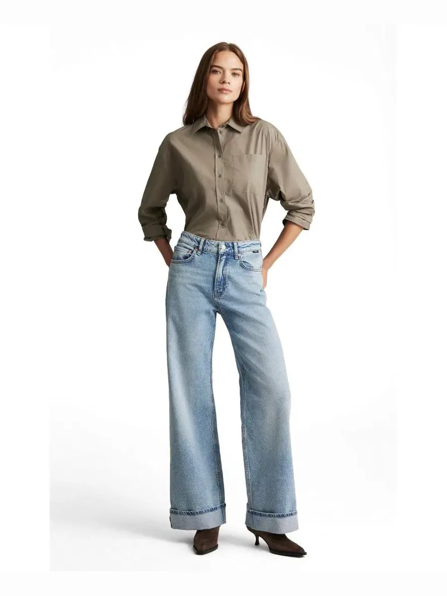 Джинсы женские с широкими штанинами Florida Mid Rise Wide Leg Mavi Jeans