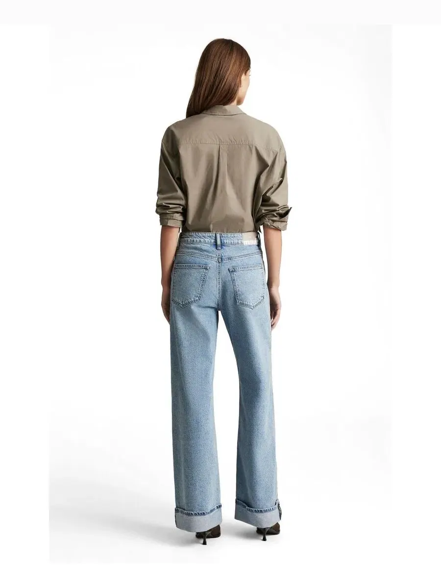 Джинсы женские с широкими штанинами Florida Mid Rise Wide Leg Mavi Jeans — изображение 2 из 6
