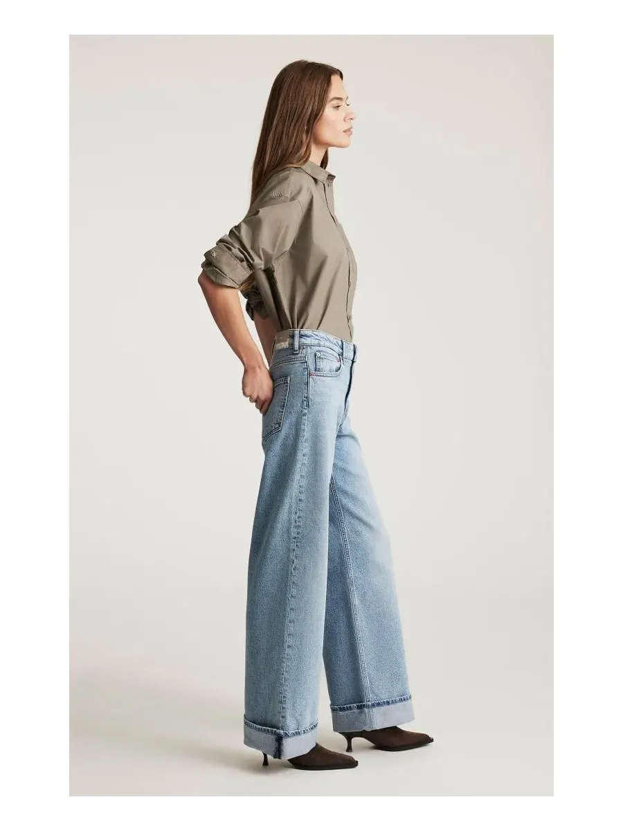 Джинсы женские с широкими штанинами Florida Mid Rise Wide Leg Mavi Jeans — изображение 4 из 6