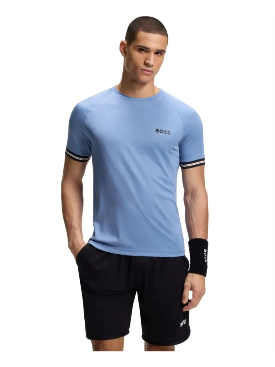 Футболка с принтом мяча для тенниса, Slim Fit Hugo Boss
