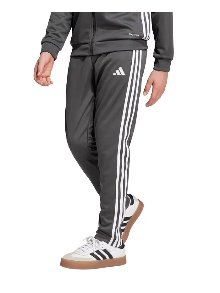Брюки для тренировок Tiro 25 Essentials для мальчиков старшего возраста adidas — изображение 5 из 6, серый белый