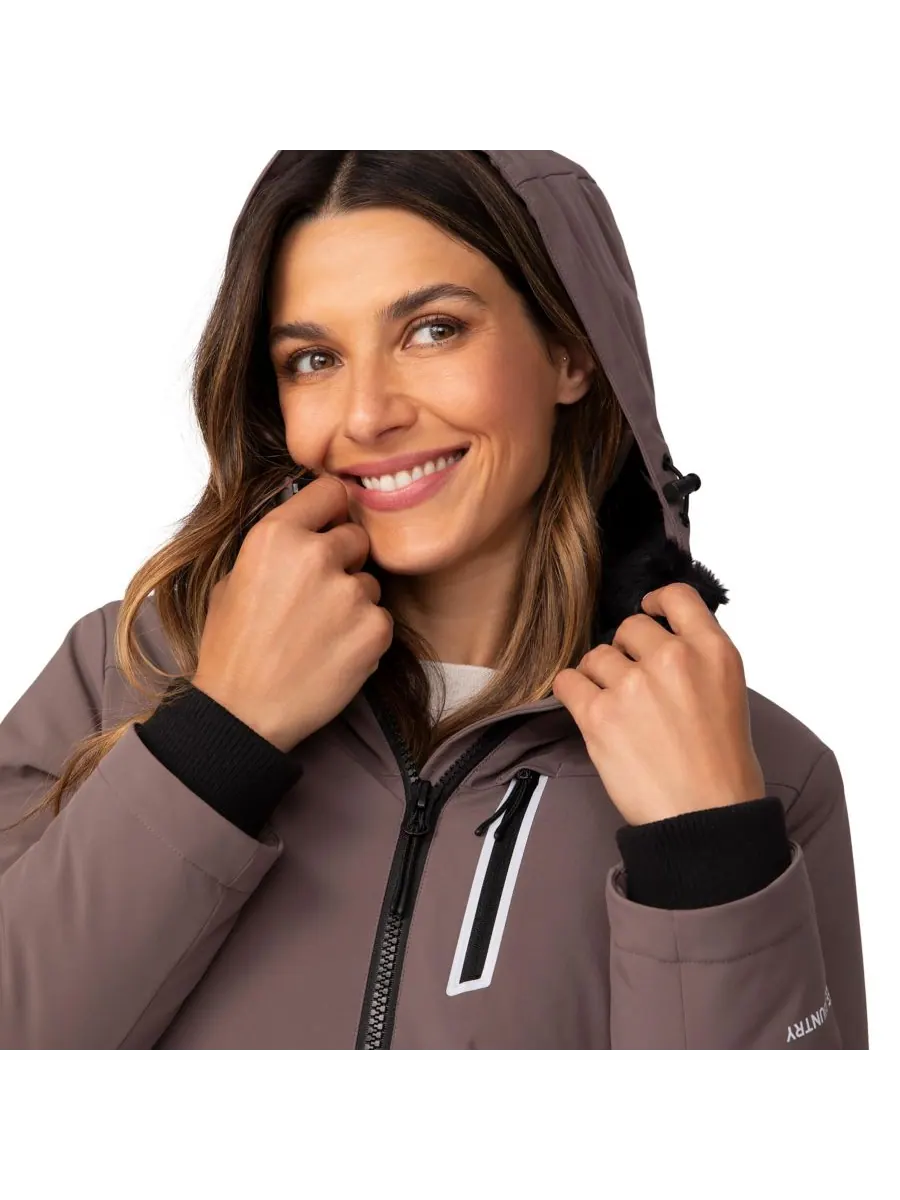 Женская куртка FreeCycle Thermo Super Softshell II Free Country — изображение 2 из 7, бежевый