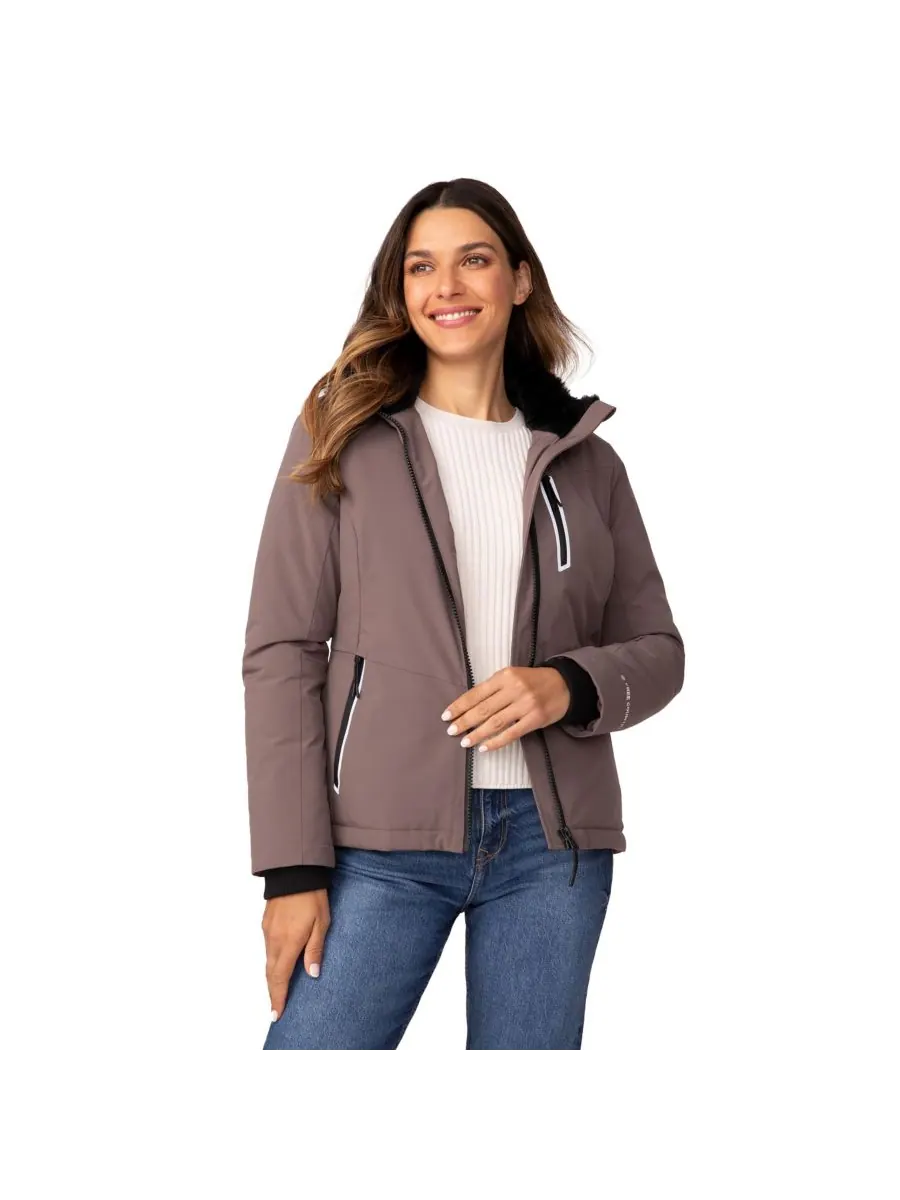 Женская куртка FreeCycle Thermo Super Softshell II Free Country — изображение 4 из 7, бежевый
