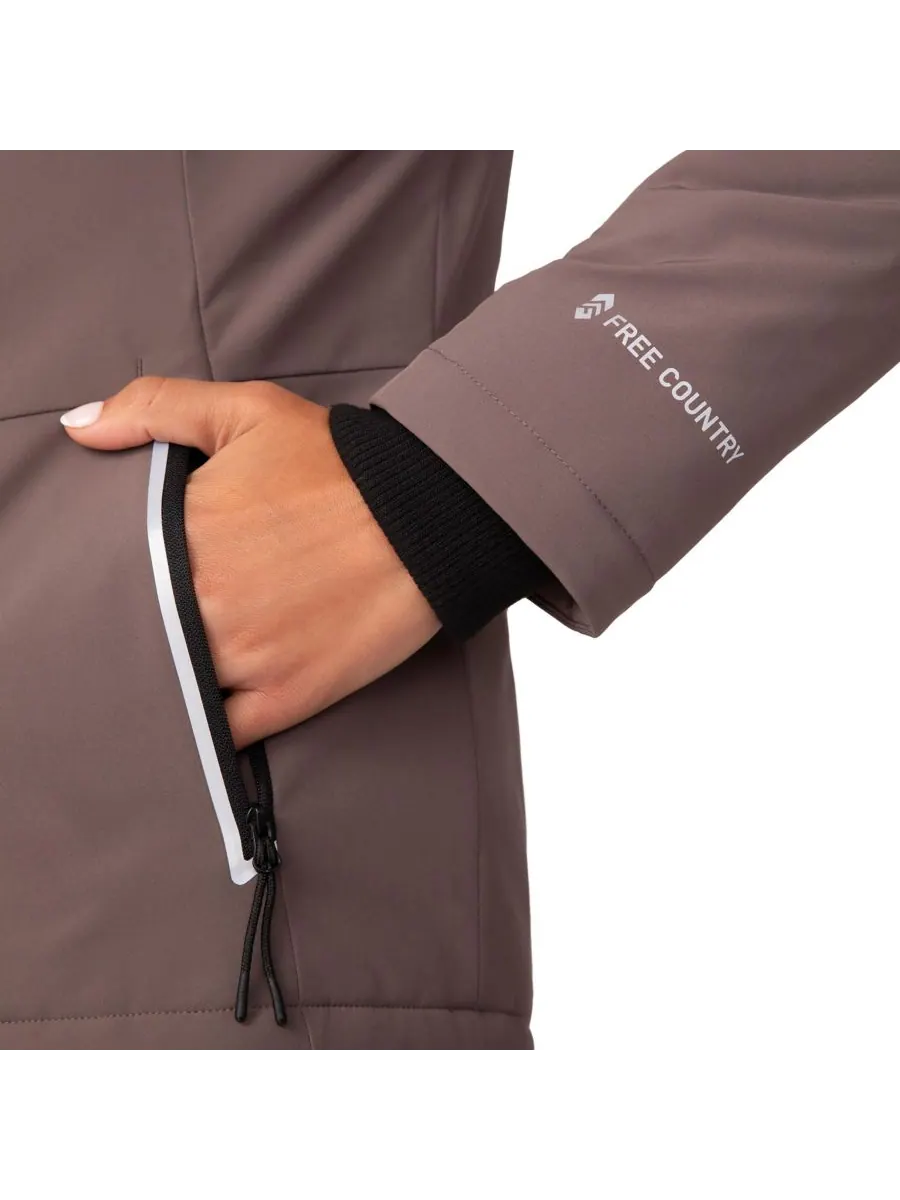 Женская куртка FreeCycle Thermo Super Softshell II Free Country — изображение 5 из 7, бежевый
