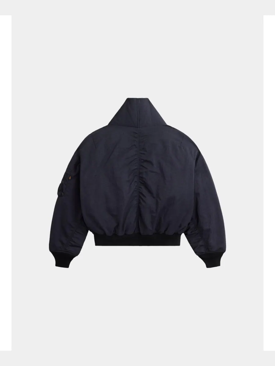 Женская куртка-пилот с воротником-шалью, размер W Alpha Industries — изображение 3 из 3, черный