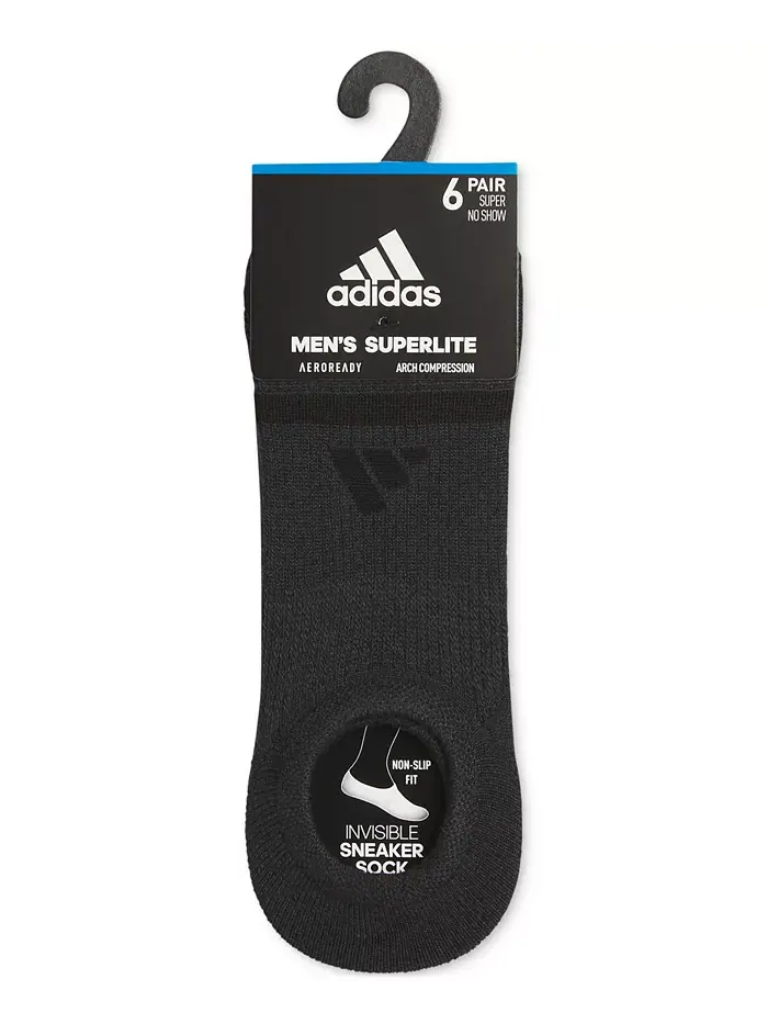 Мужские носки Superlite 3.0 No-Show No-Slip — 6 пар adidas — изображение 5 из 6