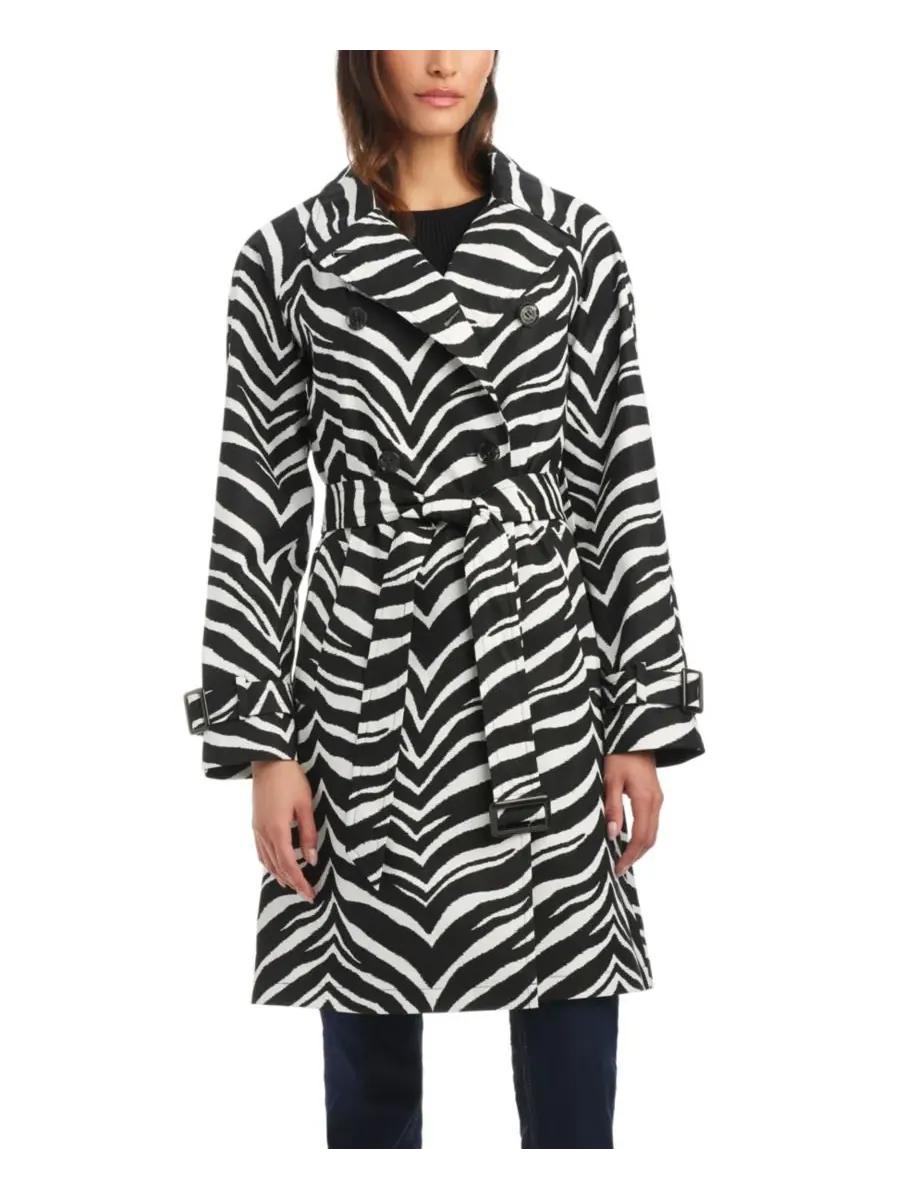 Классический женский двубортный тренч Kate spade new york, Zebra