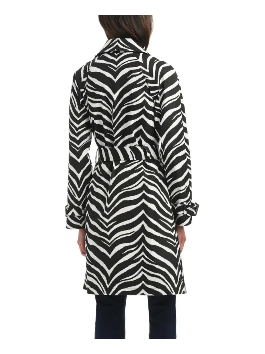 Классический женский двубортный тренч Kate spade new york, Zebra — изображение 2 из 5