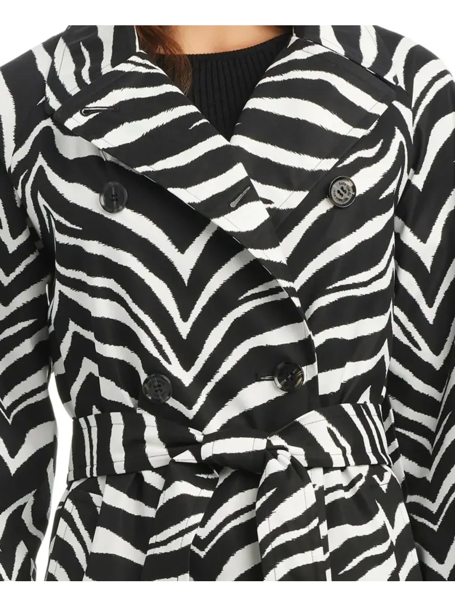Классический женский двубортный тренч Kate spade new york, Zebra — изображение 5 из 5