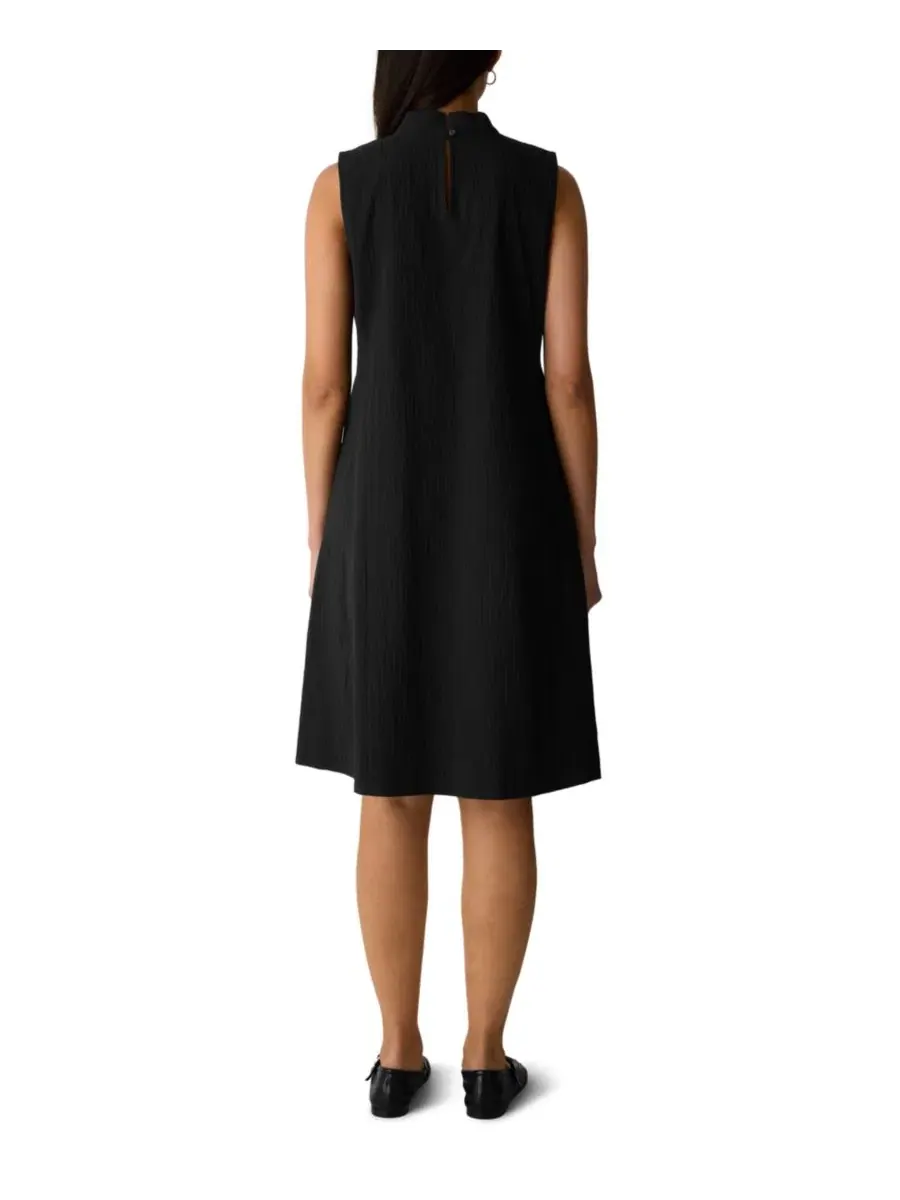 Платье-трапеция без рукавов EILEEN FISHER PETITES — изображение 4 из 4, черный