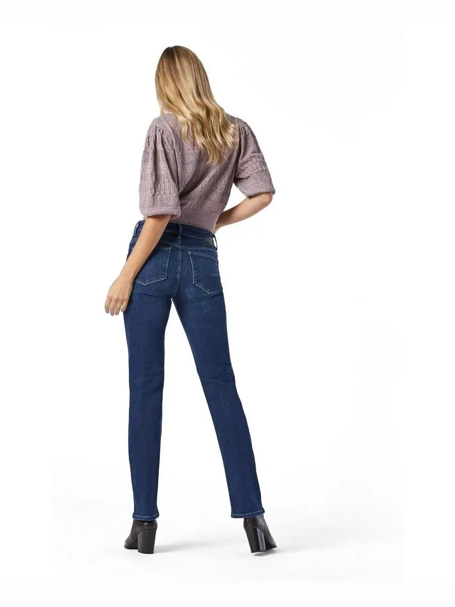 Женские джинсы прямого кроя с высокой посадкой Kendra Mavi Jeans — изображение 2 из 4, темный синий