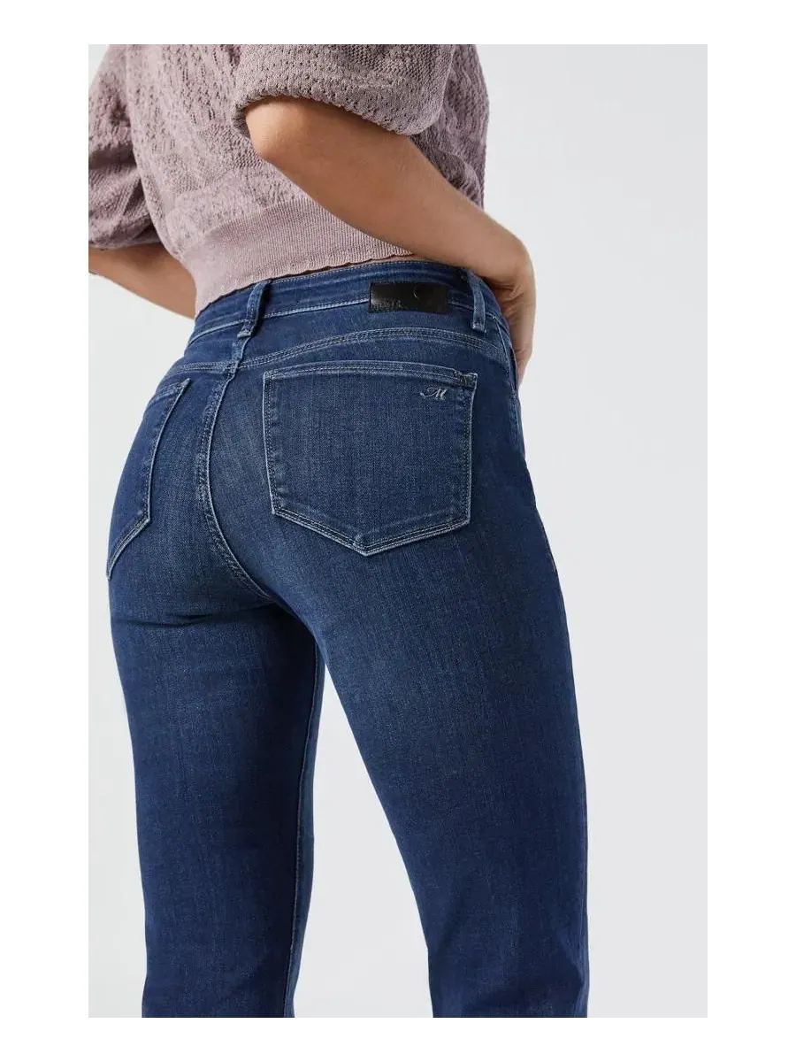 Женские джинсы прямого кроя с высокой посадкой Kendra Mavi Jeans — изображение 4 из 4, темный синий