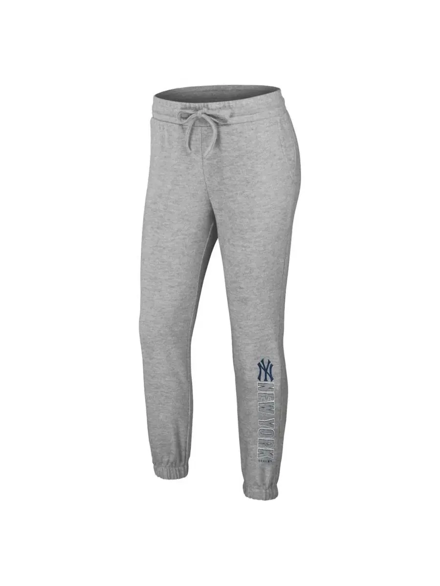 Комплект из футера с принтом New York Yankees WEAR by Erin Andrews — изображение 8 из 9, серый