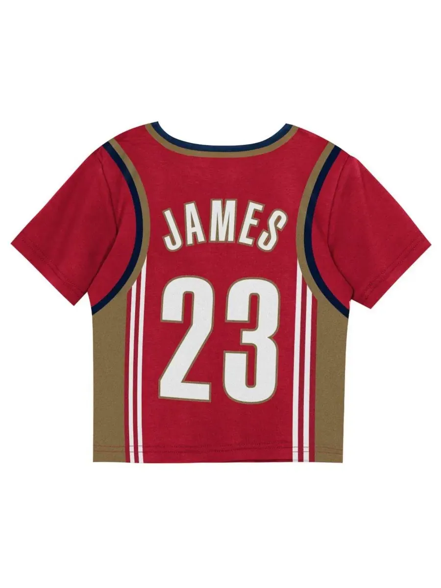 Комплект из футболки и шорт с принтом LeBron James Wine Cleveland Cavaliers Play by Place Mitchell — изображение 4 из 5