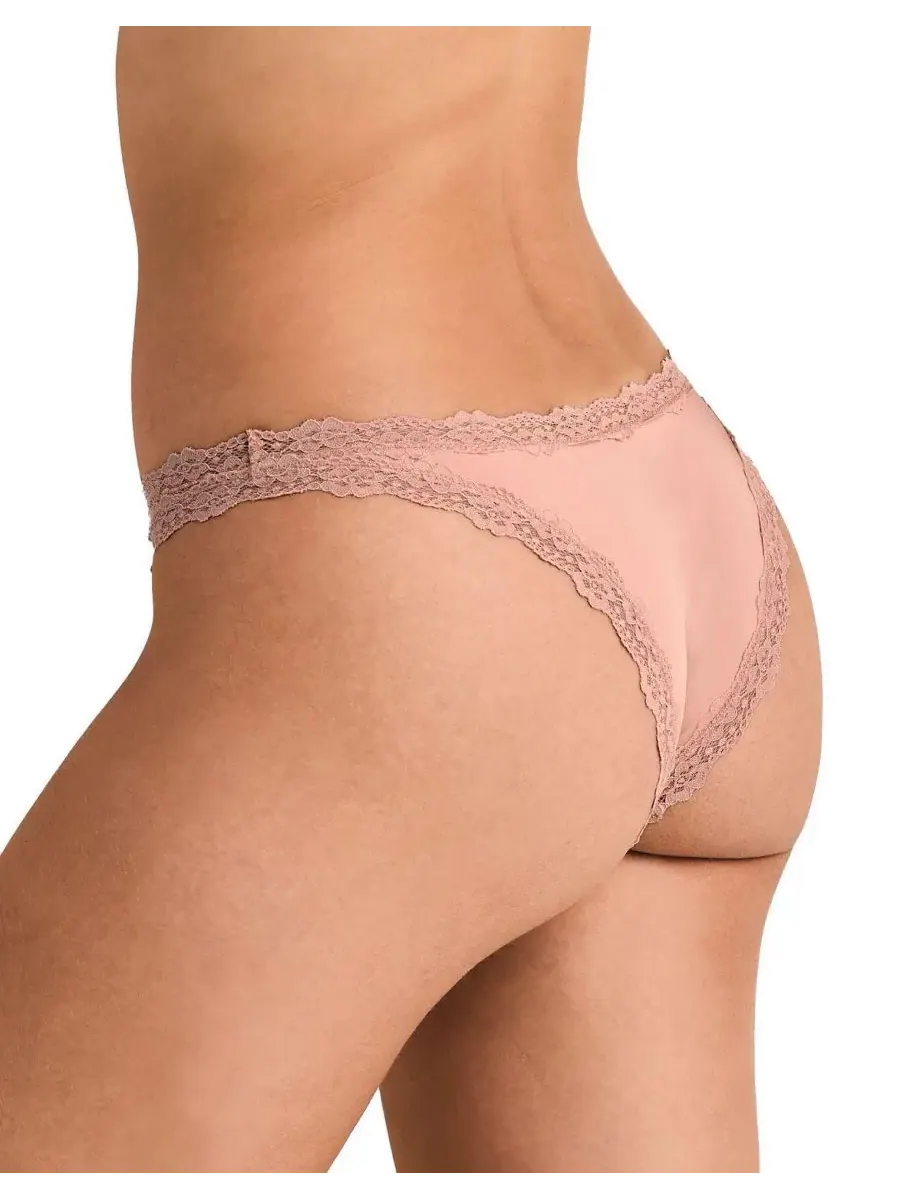 Трусы с высокой посадкой Siena High Cut Panty Adore Me — изображение 2 из 3, бежевый