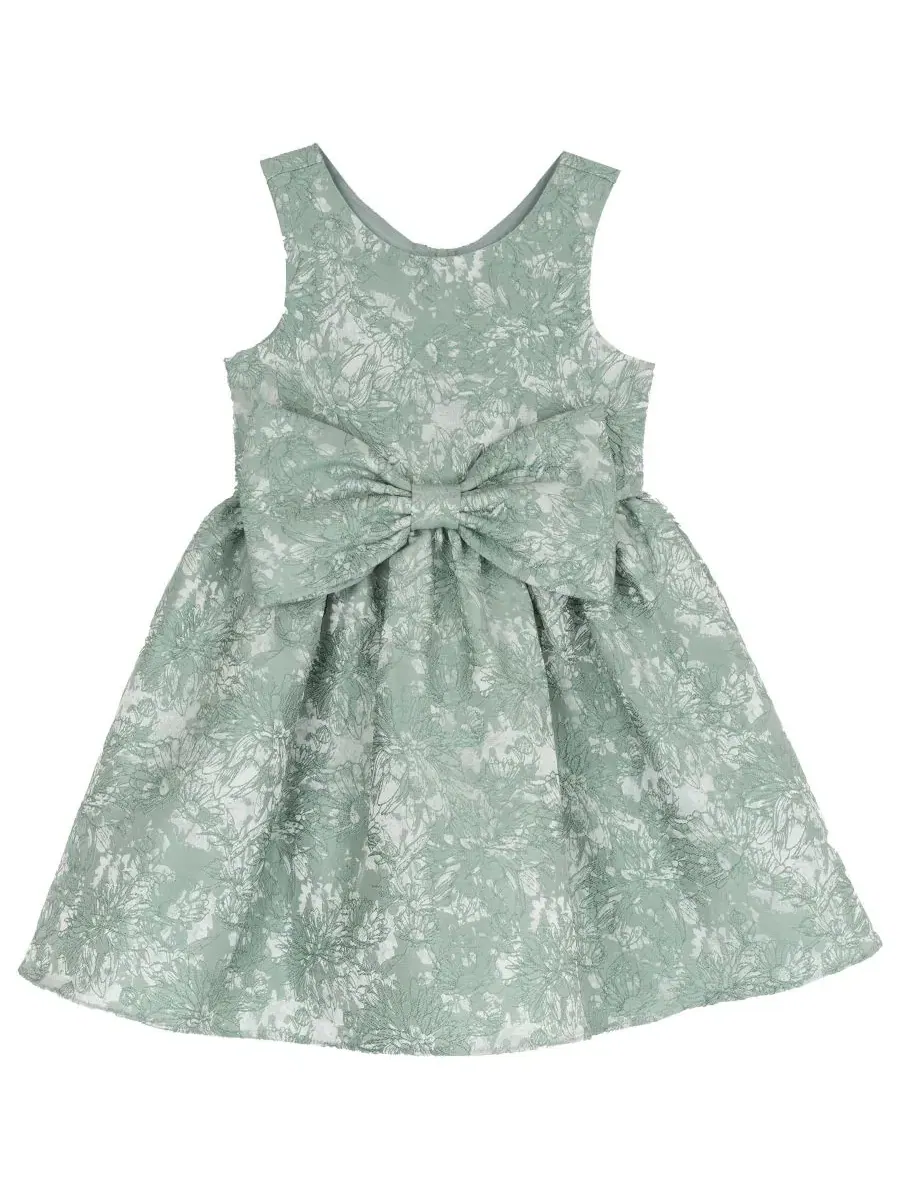Платье с крупным бантом Brocade Bodice Rare Editions — изображение 4 из 7, шалфейный