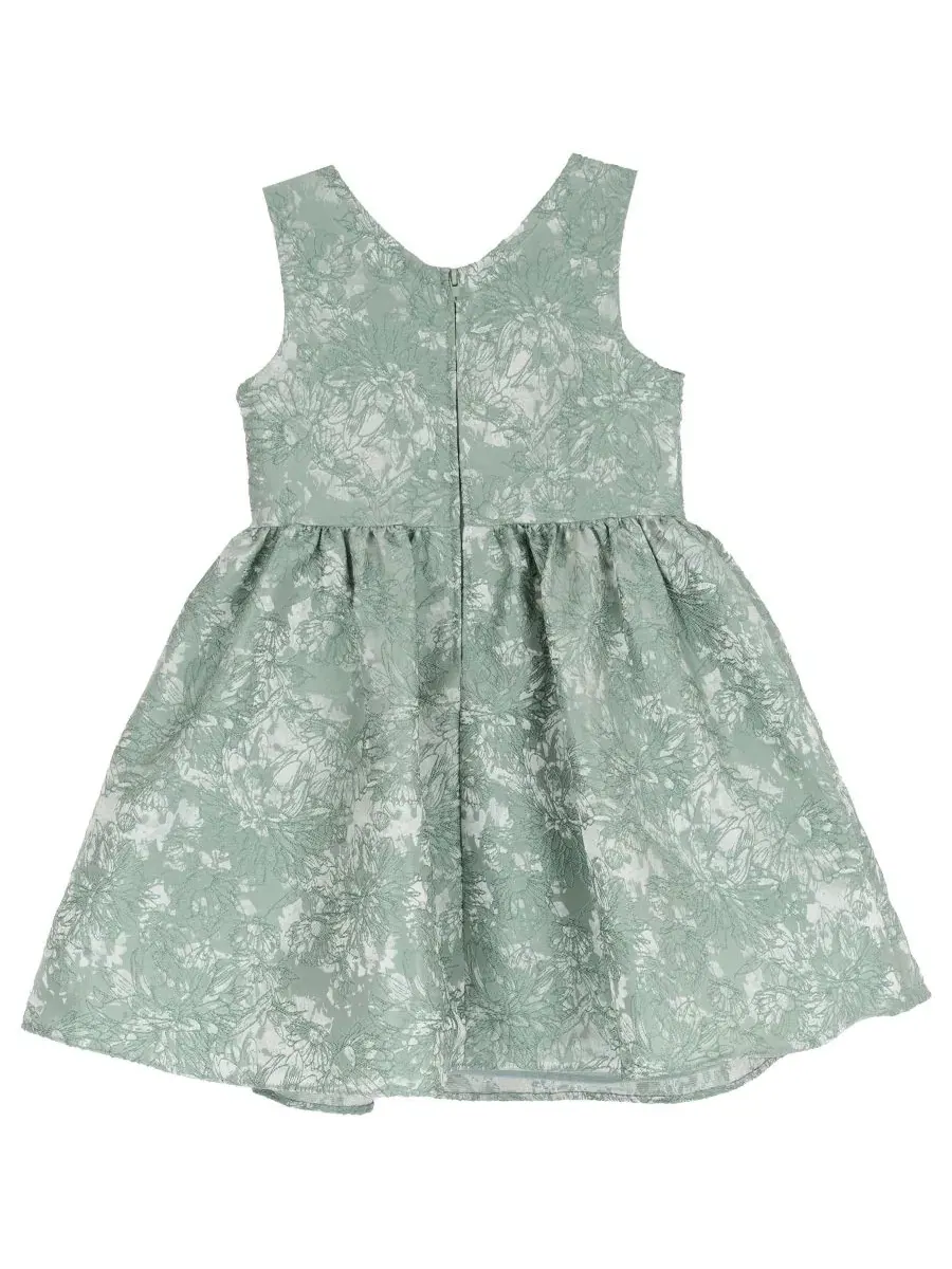 Платье с крупным бантом Brocade Bodice Rare Editions — изображение 5 из 7, шалфейный