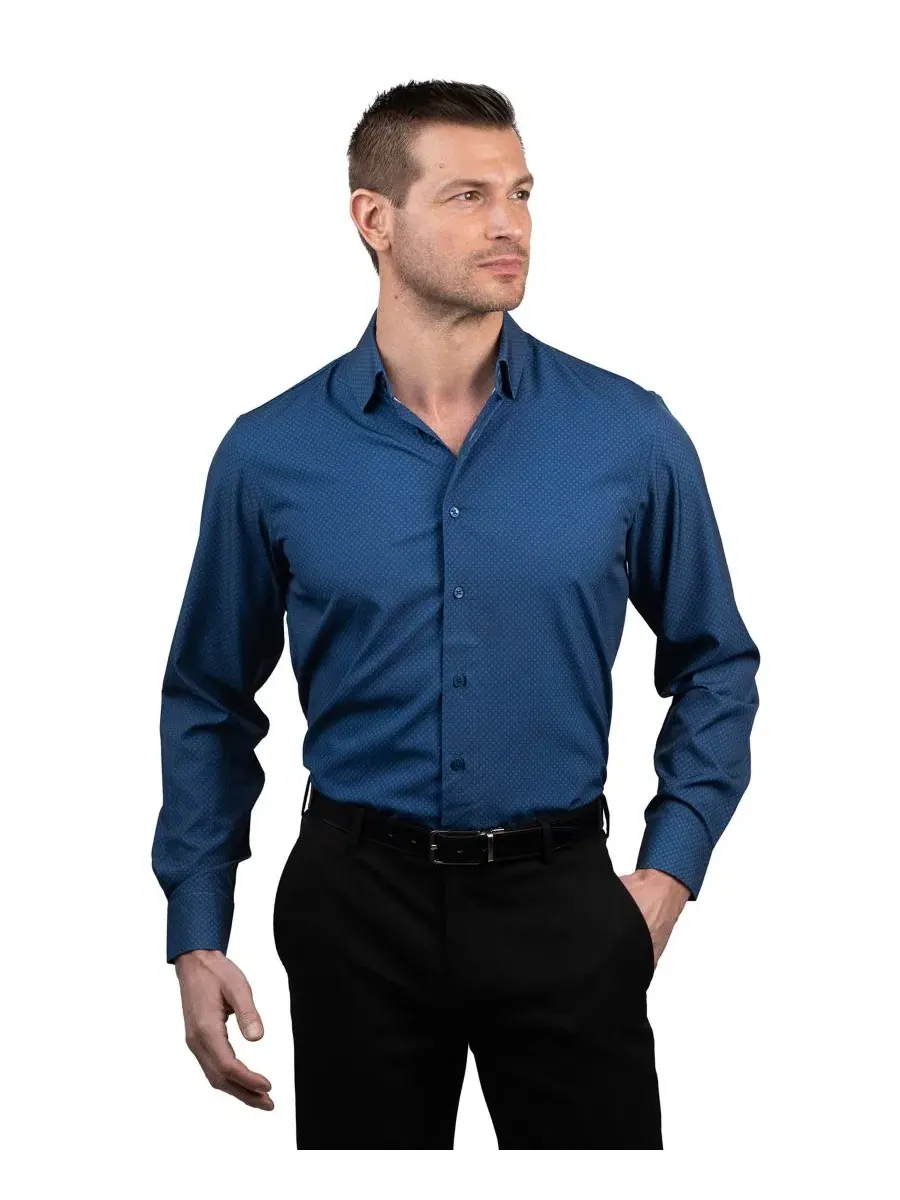 Рубашка с воротником-стойкой, с длинным рукавом, Slim Fit Ben Sherman