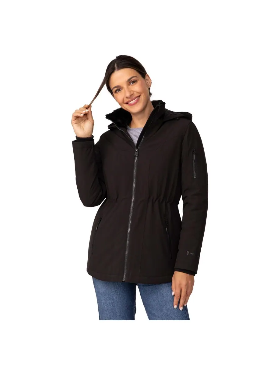 Женская термокуртка из мягкого материала Thermo Super Softshell на молнии Free Country