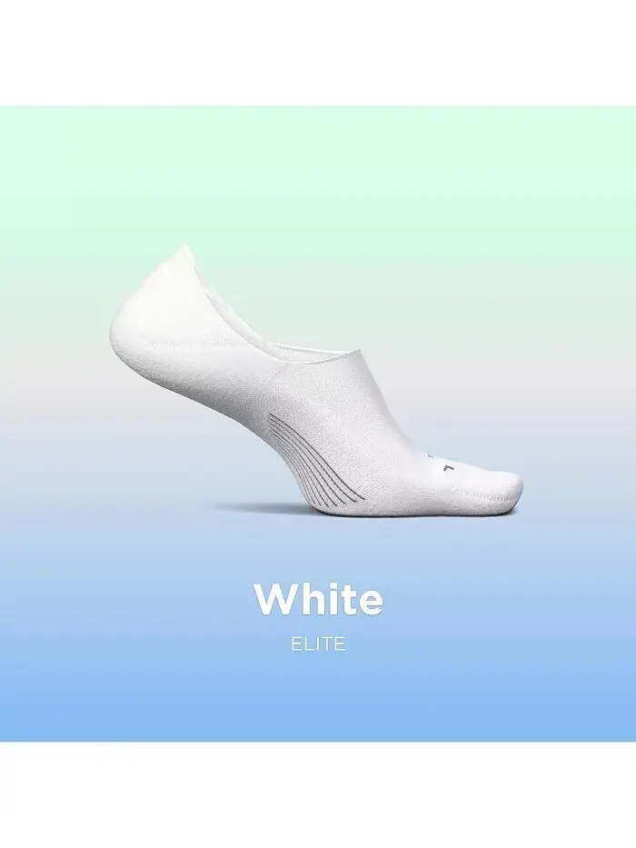 Мужские Elite Light Cushion Invisible — носки для бега для женщин и мужчин — спортивные — изображение 2 из 3, белый