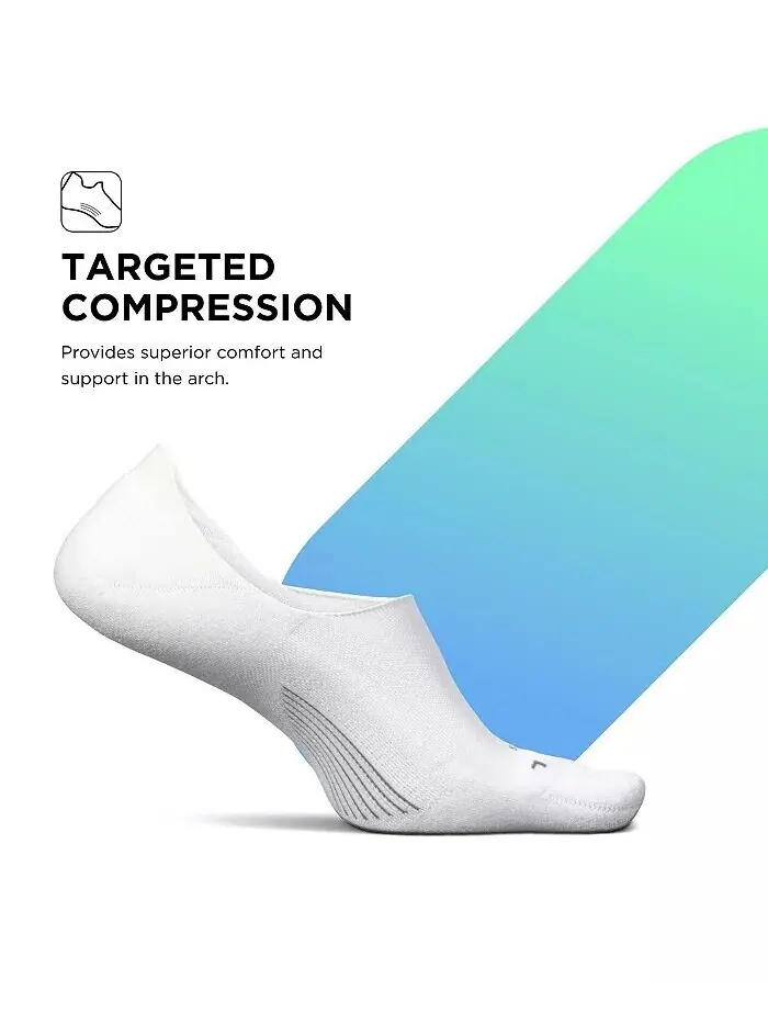 Мужские Elite Light Cushion Invisible — носки для бега для женщин и мужчин — спортивные — изображение 3 из 3, белый