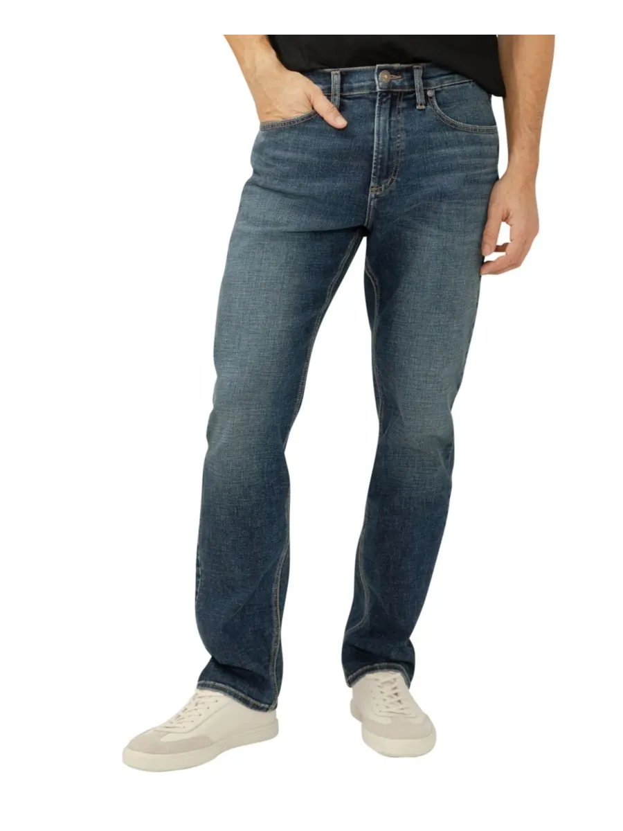 Мужские джинсы Machray Athletic Fit Straight Leg Luxe Heritage Silver Jeans Co