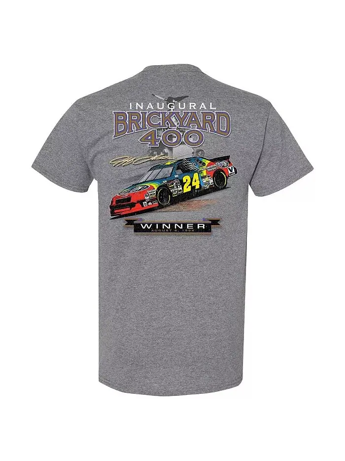Футболка мужская Heather Charcoal Jeff Gordon 1994 Indy Brickyard 400 Winner Hendrick Motorsports — изображение 3 из 3