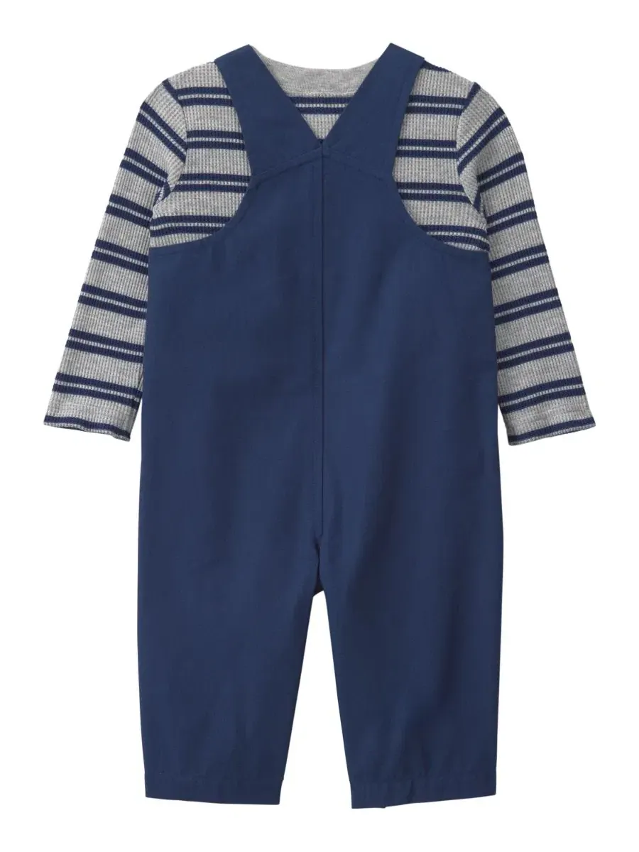 Комплект из футболки с длинным рукавом и комбинезона, модель Striped Sports Thermal Carter's — изображение 2 из 6