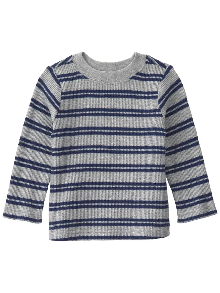 Комплект из футболки с длинным рукавом и комбинезона, модель Striped Sports Thermal Carter's — изображение 3 из 6