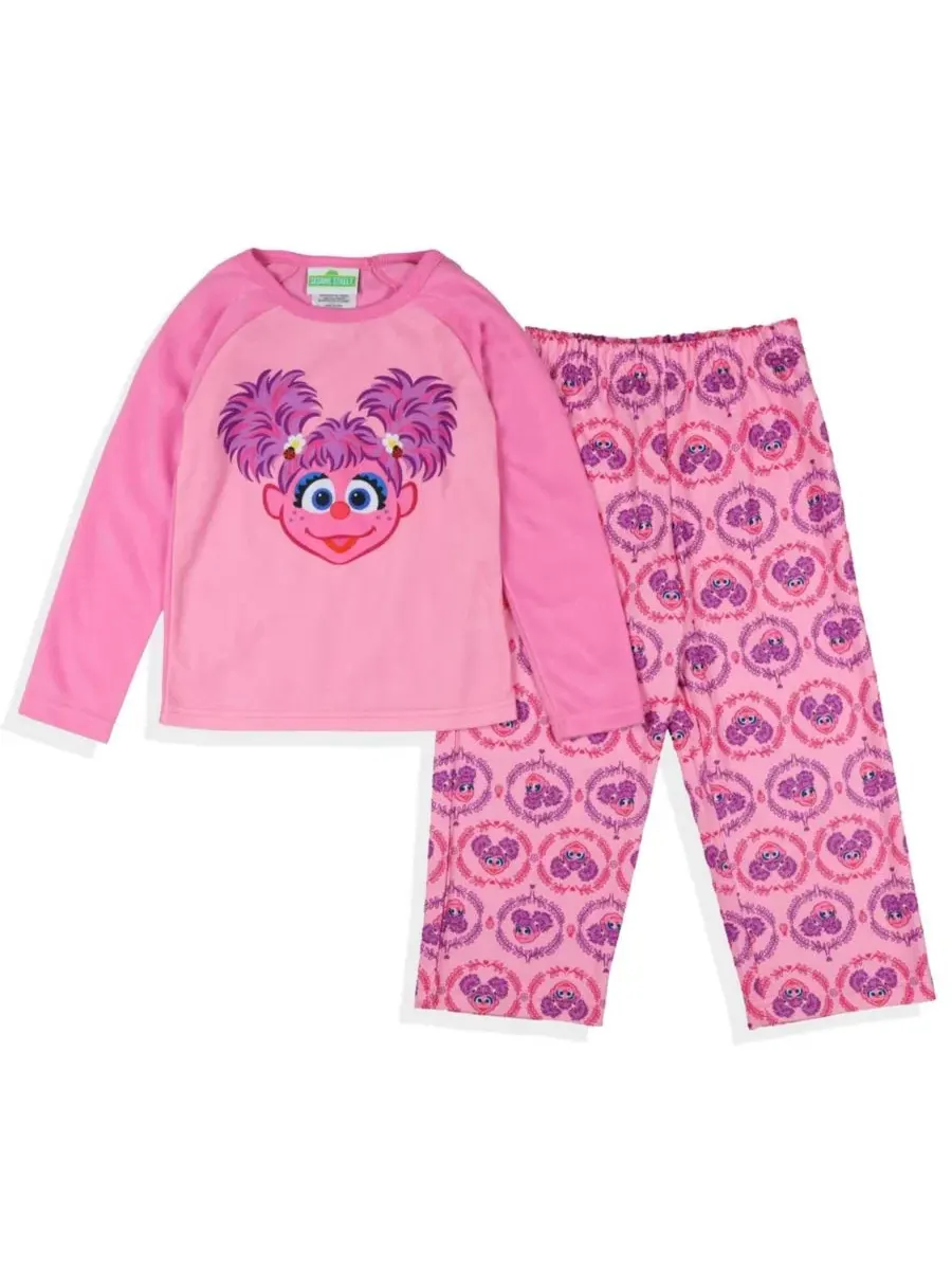Комплект пижамный с длинным рукавом Abby Cadabby Sesame Street — изображение 3 из 3, розовый