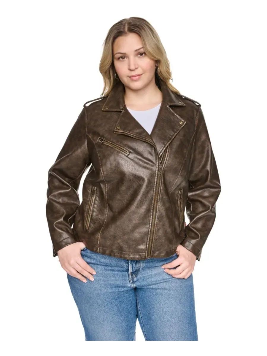 Куртка мотокуртка из искусственной кожи с асимметричной молнией Levi's