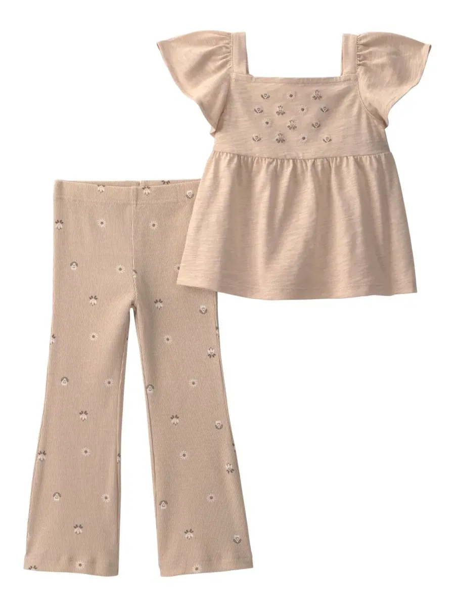 Комплект из топа и брюк с цветочным принтом, Floral Top and Pant Carter's