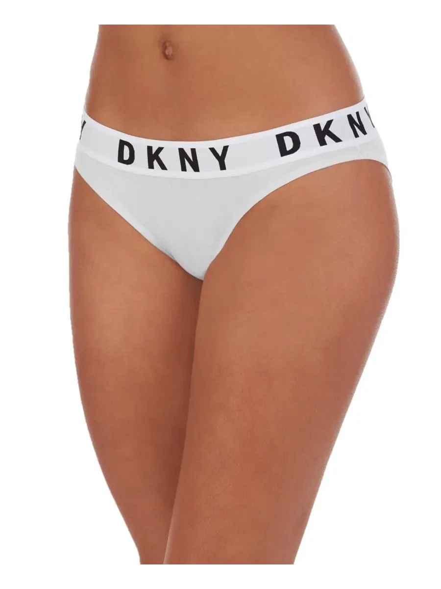 Комплект трусов-бикини с заниженной посадкой DKNY — изображение 3 из 6, черный белый