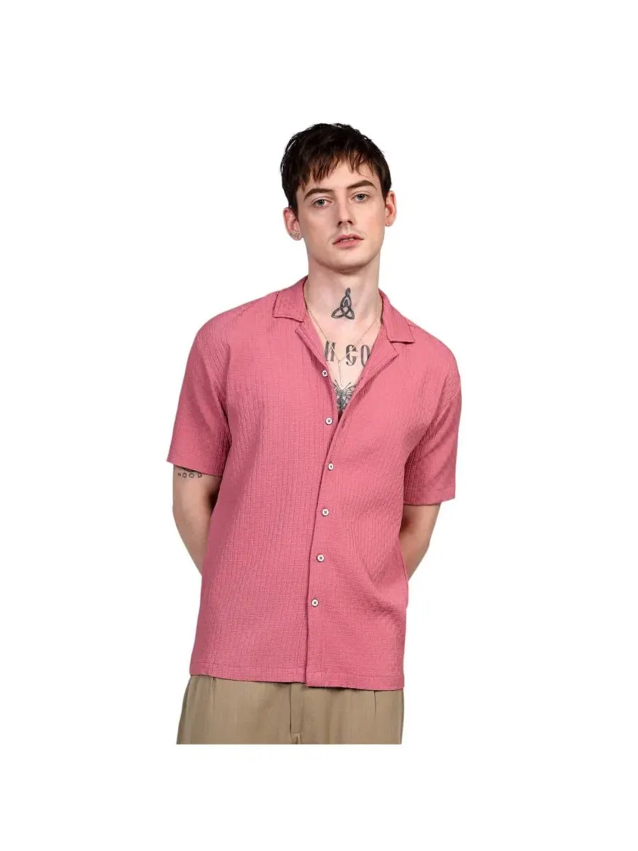 Мужская рубашка оверсайз с коротким рукавом Bohemian Impressions Oversized Shirt Campus Sutra