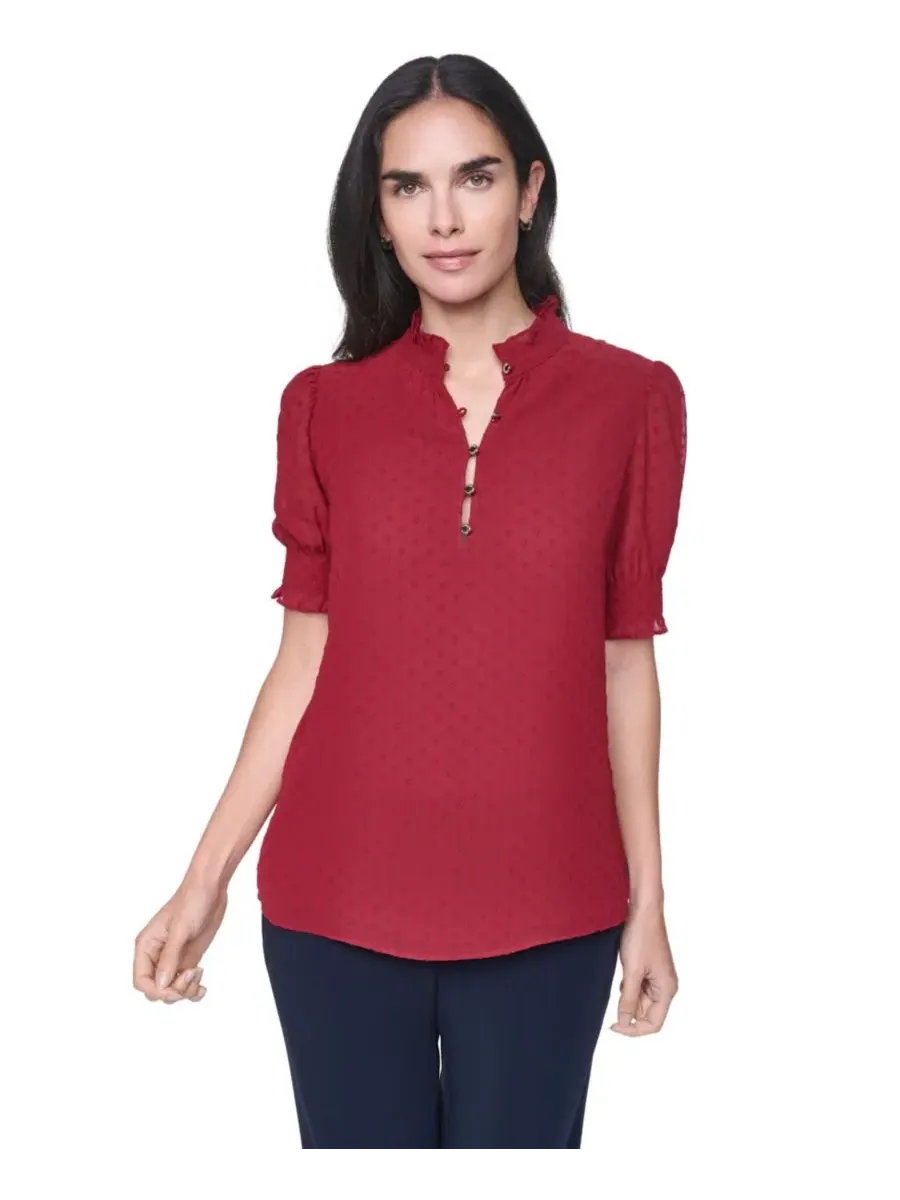 Топ с воротником-хомутом Tommy Hilfiger — изображение 3 из 6, красный