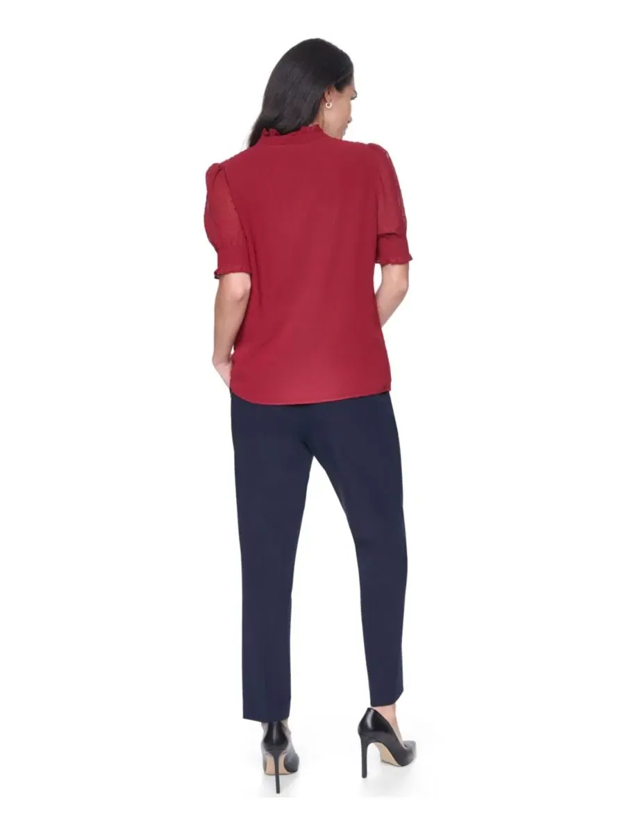 Топ с воротником-хомутом Tommy Hilfiger — изображение 5 из 6, красный