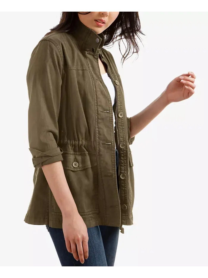 Грузовая куртка Lucky Brand — изображение 3 из 4, оливковый