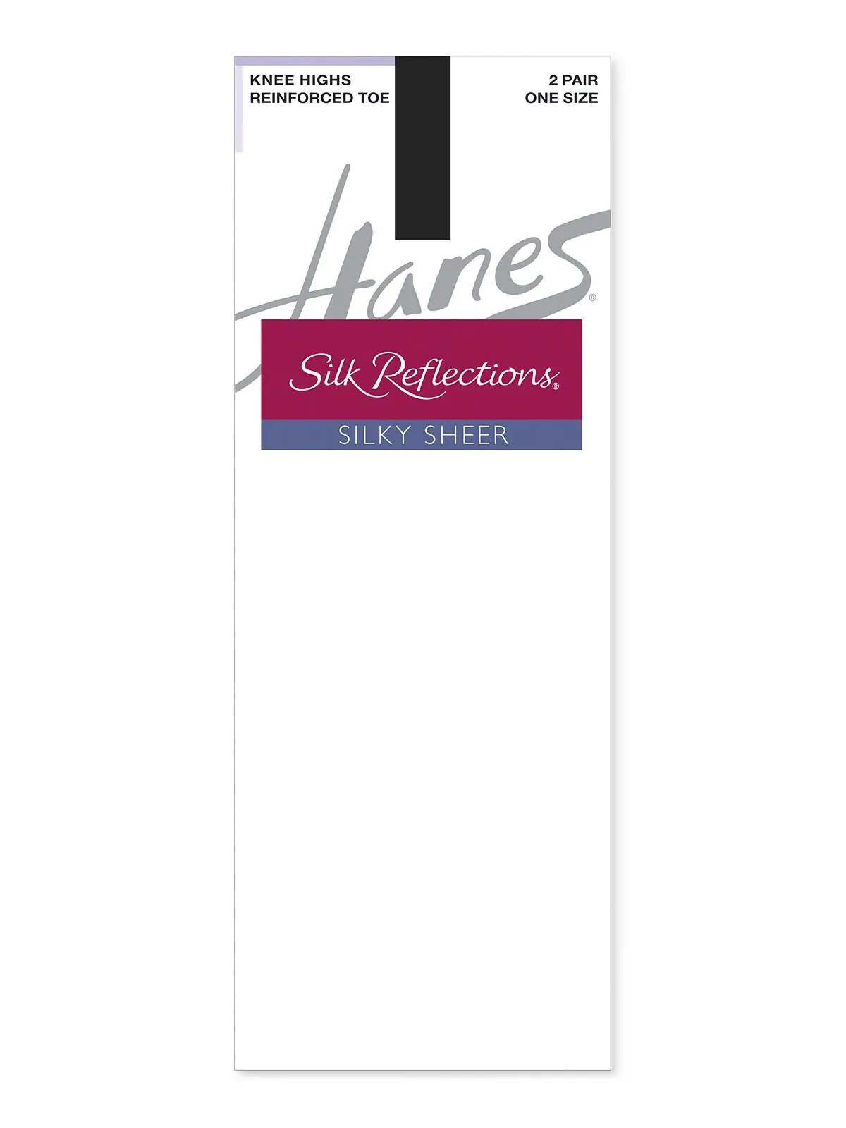 Шелковистые прозрачные гольфы Silk Reflections с усиленным мыском Hanes — изображение 2 из 3, бежевый