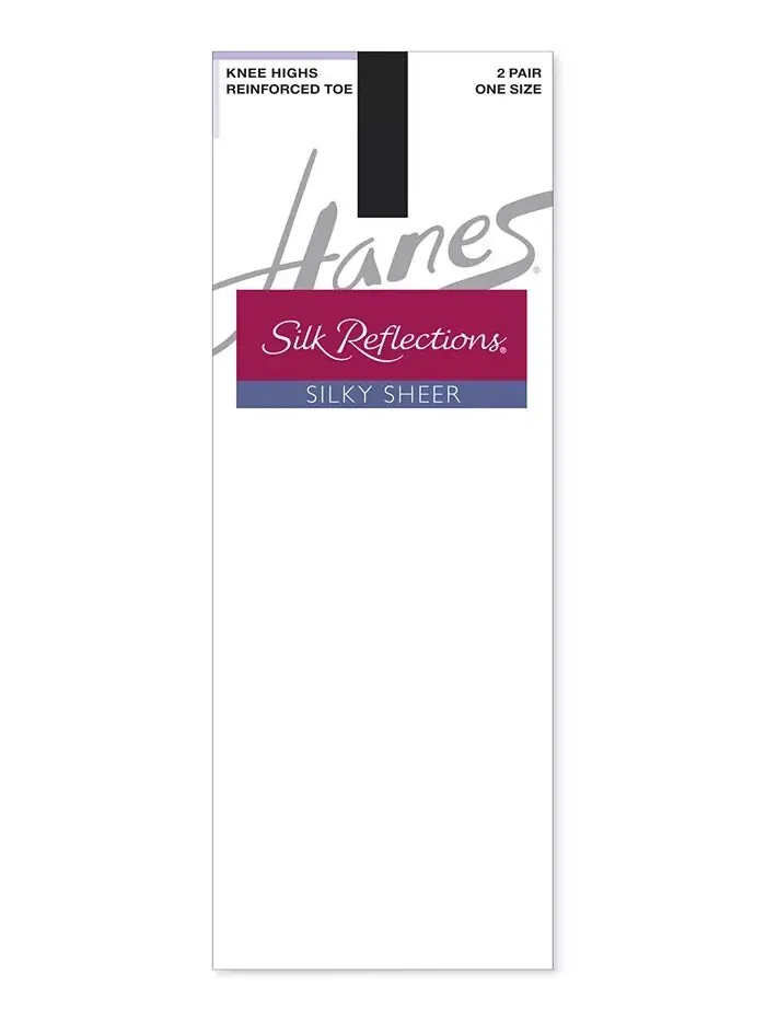 Прозрачные шелковистые гольфы Hanes с усиленным мыском Reflections ALLSTAR PRODUCTS GROUP — изображение 2 из 3