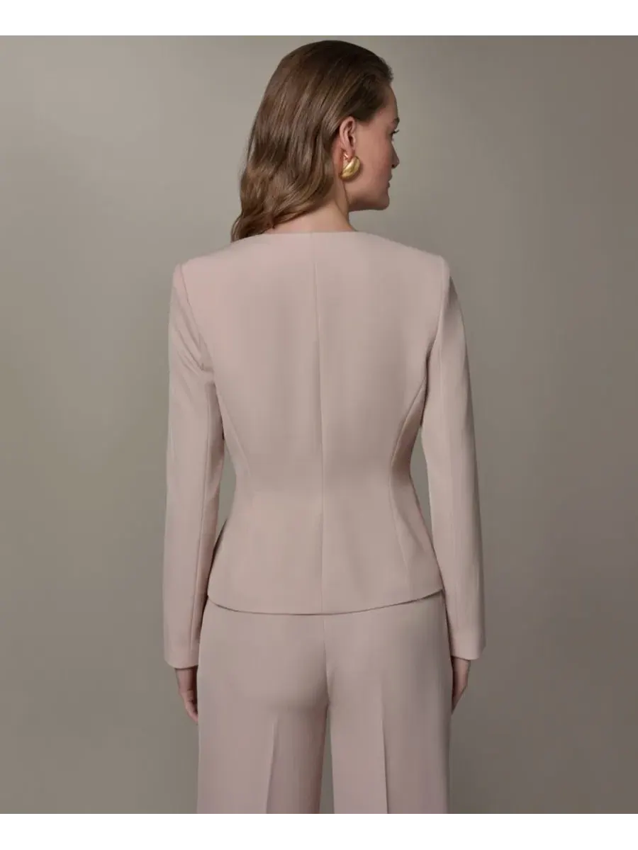 Женская куртка с боковыми сборками Donna Karan New York — изображение 2 из 5, снежный белый