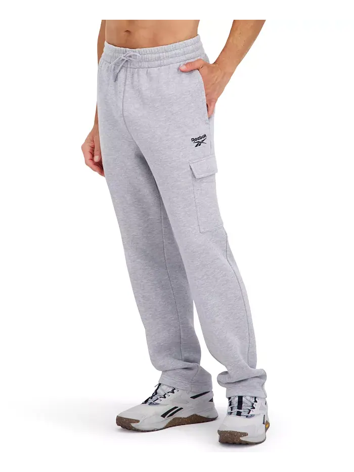 Мужские флисовые штаны карго Regular Fit Reebok — изображение 2 из 3, серый