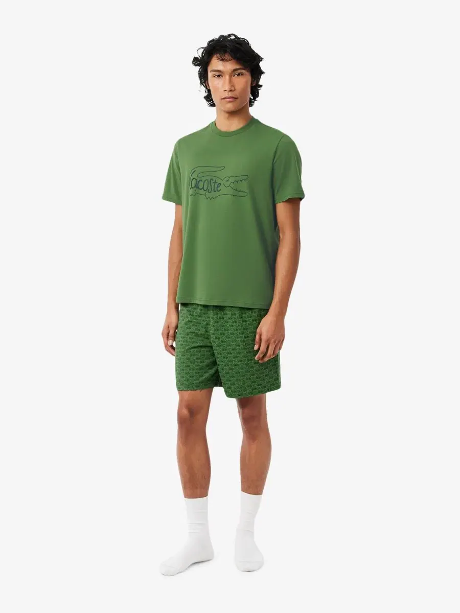 Комплект мужской Lacoste Футболка и шорты, 100% хлопок