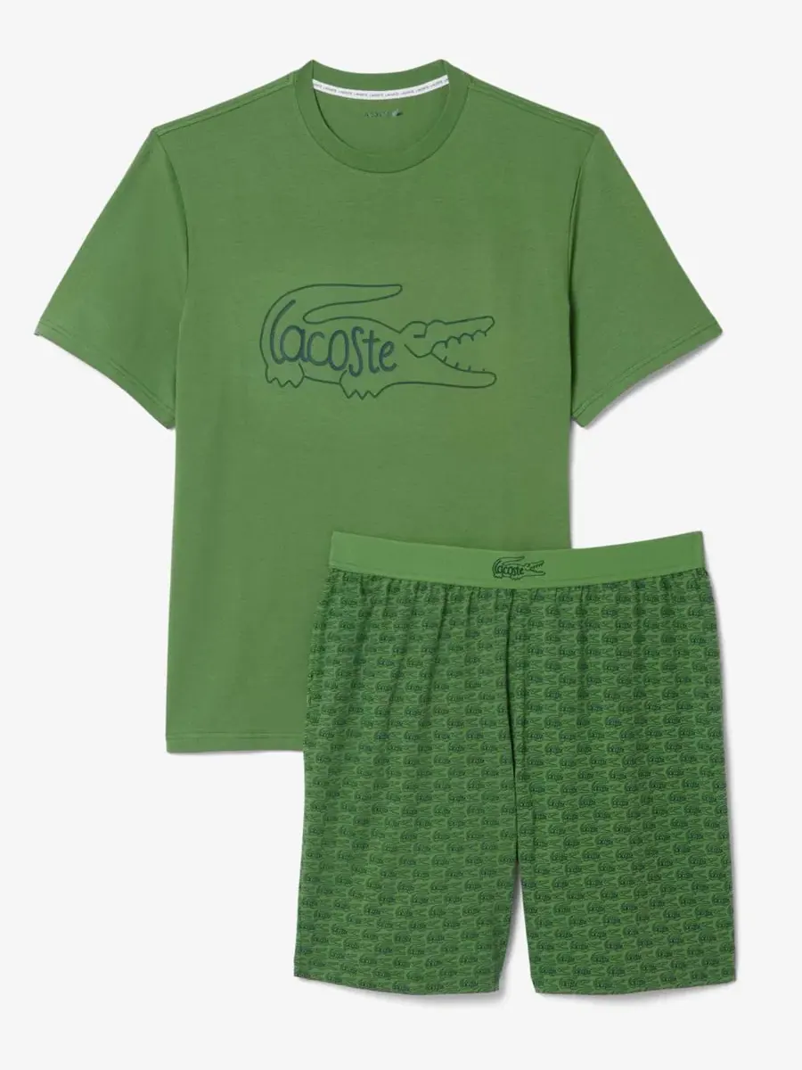 Комплект мужской Lacoste Футболка и шорты, 100% хлопок — изображение 4 из 7