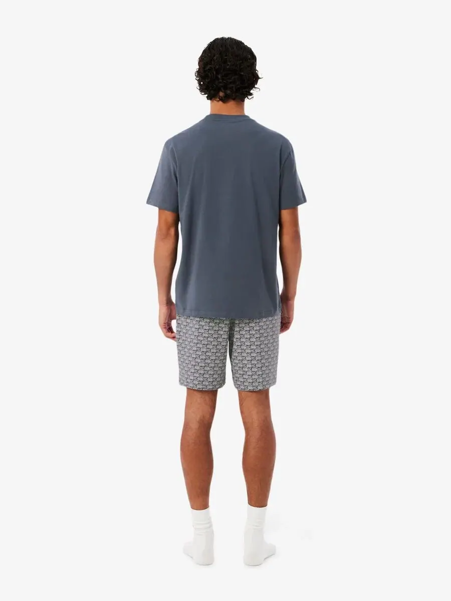 Комплект мужской Lacoste футболка и шорты, хлопок — изображение 4 из 8, белый