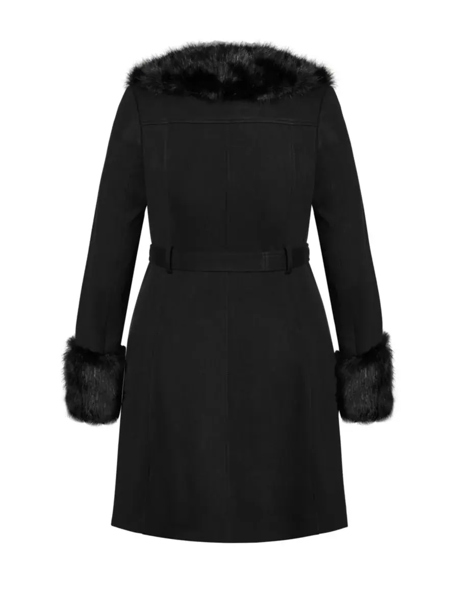 Женское пальто Make Me Blush CITY CHIC — изображение 5 из 5, черный