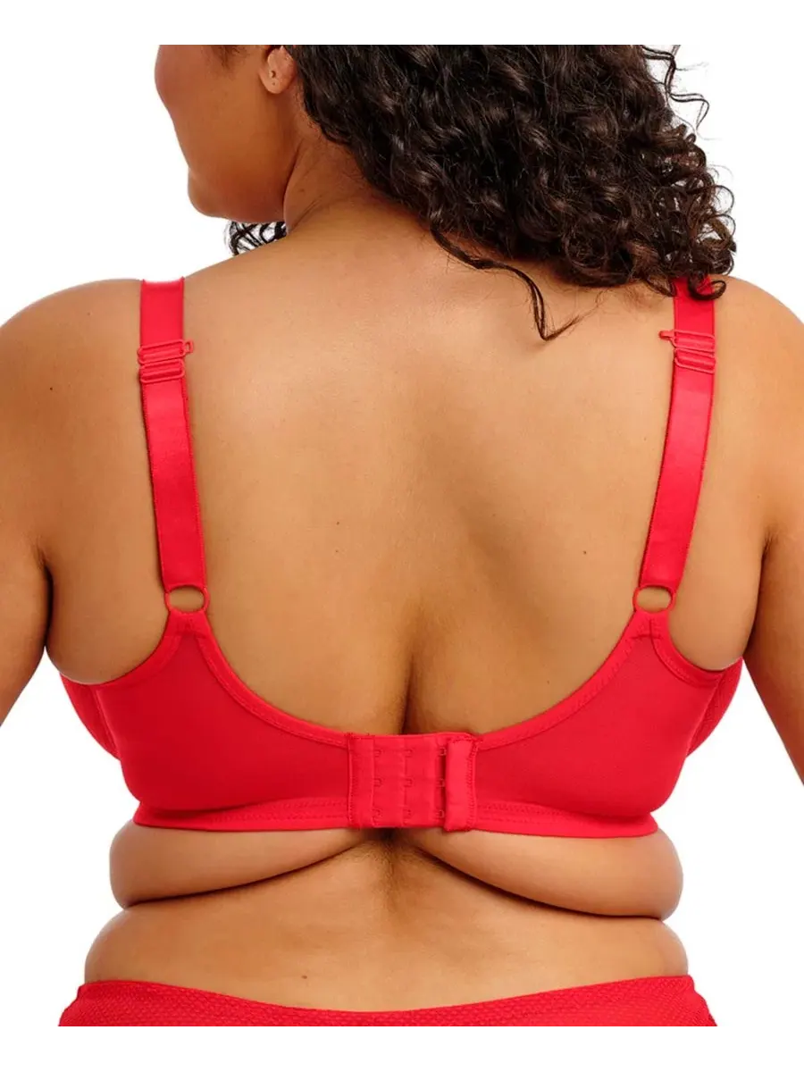 Бюстгальтер-пуш-ап с глубоким декольте Tiernie Plus Size Plunge Bra Elomi — изображение 2 из 5, красный